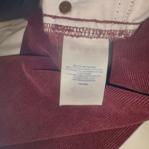 Land’s End Corduroy Bootcut TALL Pants Size 18 TallBurgundy Wine - Picture 6 of 8